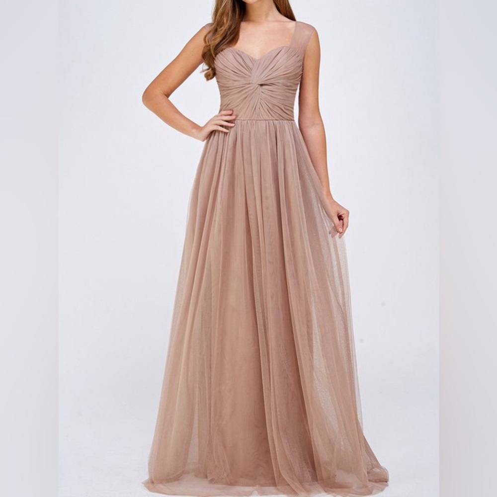 Elegant Pink Evening Gown